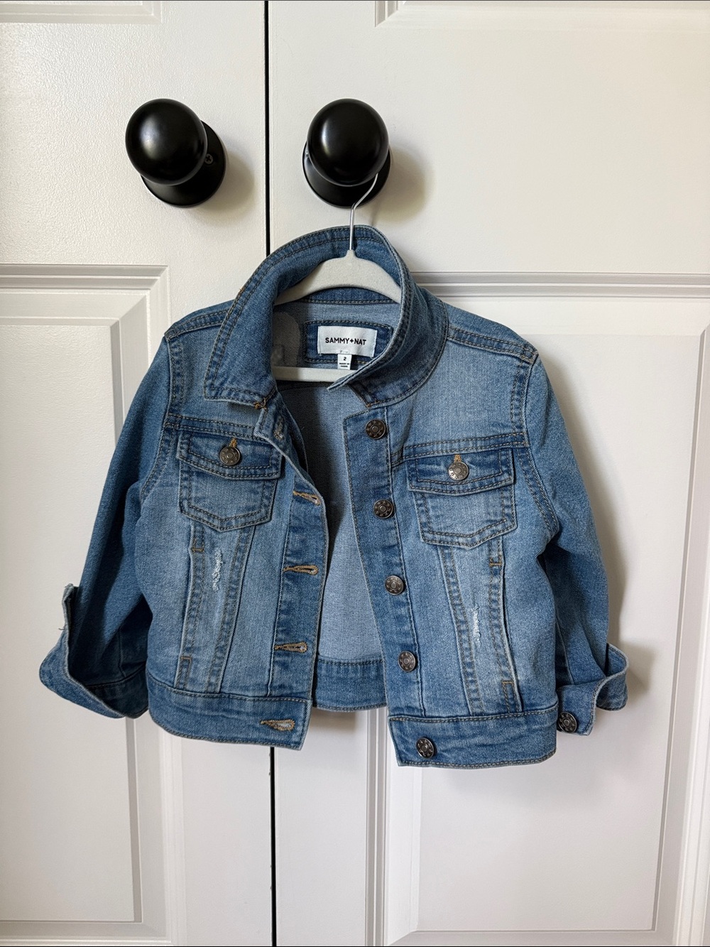 Sammy + Nat Girls' Medium Blue Denim Jean Jacket